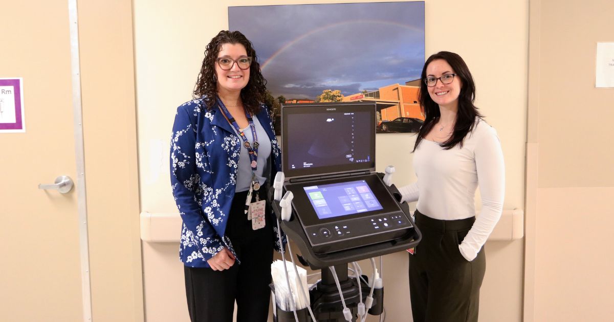 Left to right Shauna Speck, Emergency Department Clinical Manager and Marie-France, RN Educator